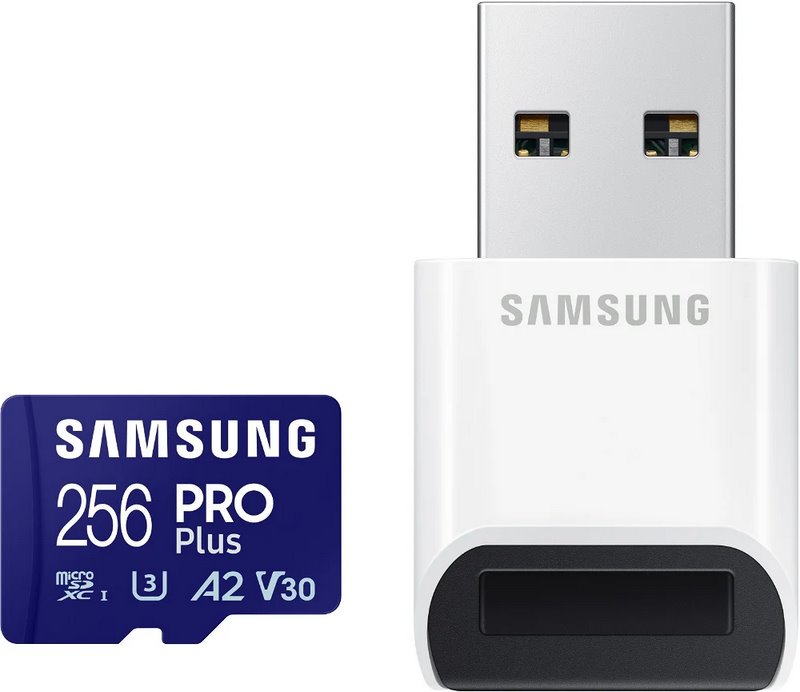 Samsung Micro SDXC 256GB PRO Plus + USB adaptér