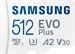 Samsung MicroSDXC 512GB EVO Plus + SD adaptér