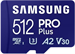 Samsung MicroSDXC 512GB PRO Plus + SD adaptér