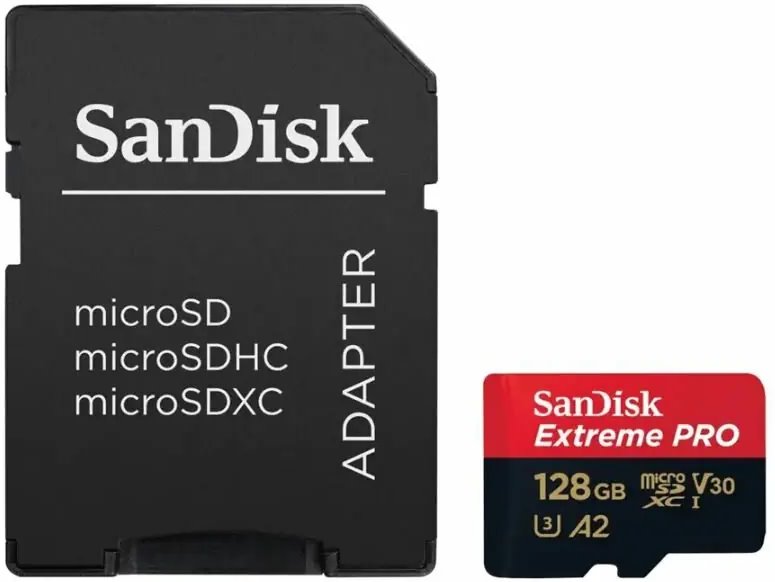 SanDisk Extreme PRO Micro SDXC 128GB + SD adaptér