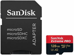 SanDisk Extreme PRO Micro SDXC 128GB + SD adaptér