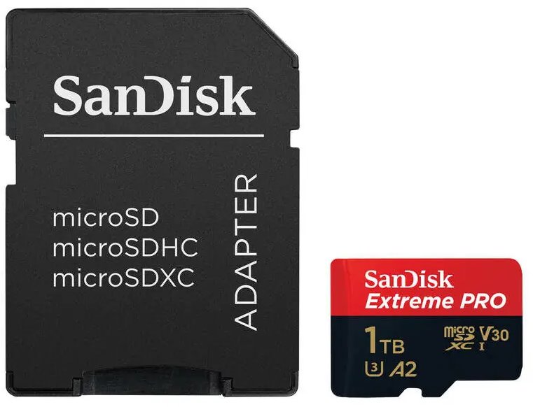 SanDisk Extreme PRO Micro SDXC 1TB + SD adaptér