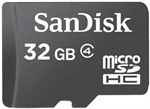 SanDisk Micro SDHC 32GB, Class 4