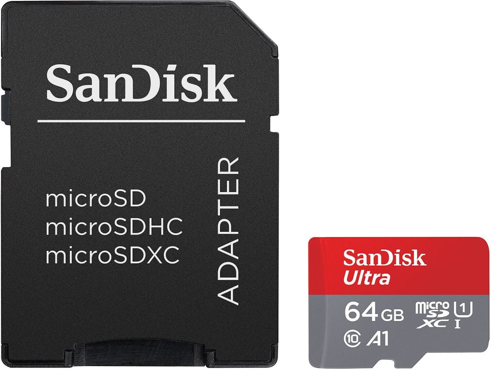 SanDisk Micro SDXC Ultra 64GB + SD adaptér (GN6IA)