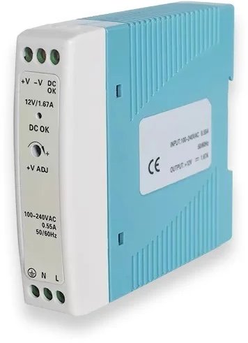 Teltonika Napájecí zdroj na DIN lištu, 12V, 20W