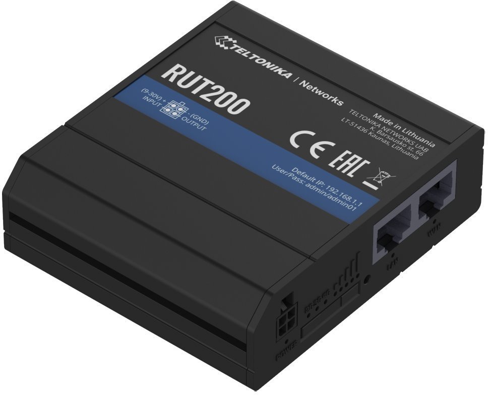 Teltonika RUT200 Průmyslový LTE Wi-Fi Router, eSIM