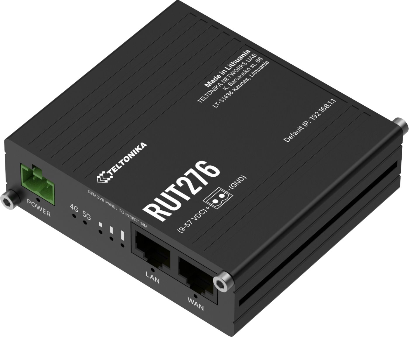 Teltonika RUT276 Průmyslový RedCap 5G Wi-Fi Router, RS232 a RS485
