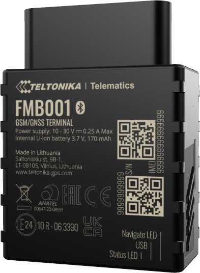Teltonika Telematics FMB010, Automobilový OBD GPS tracker s Bluetooth, GPRS a baterií