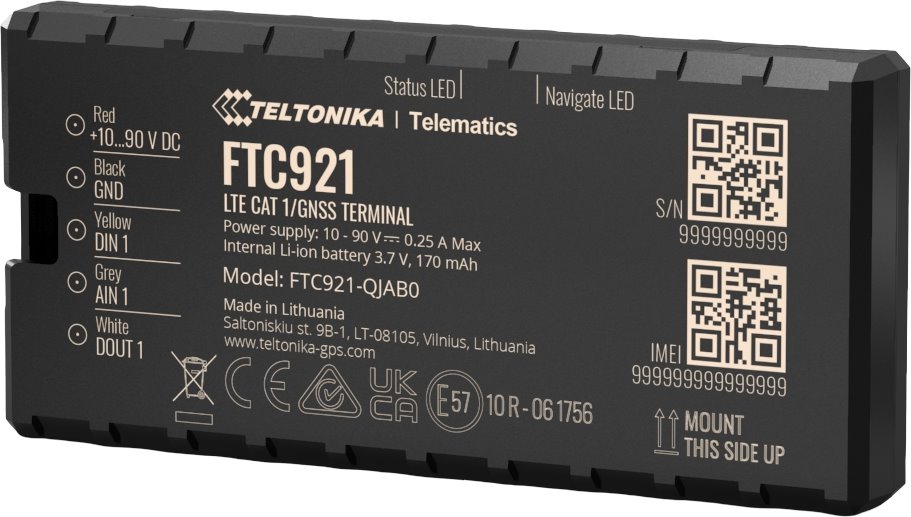 Teltonika Telematics FTC921, Automobilový GPS tracker s 4G LTE Cat 1