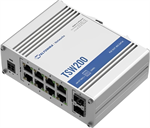 Teltonika TSW200 Průmyslový PoE switch bez managementu, 8x GLAN, 8x PoE, 2x SFP