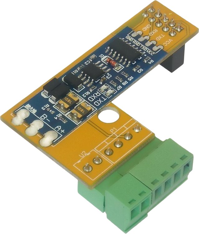 Tinycontro Modbus RTU s převodníkem RS-485 pro elektroměr SDM120M/SDM72D-M