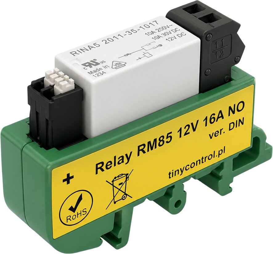 Tinycontrol Rozšiřující modul 1x relé 12VDC/16A pro LAN controller LK3 a LK4