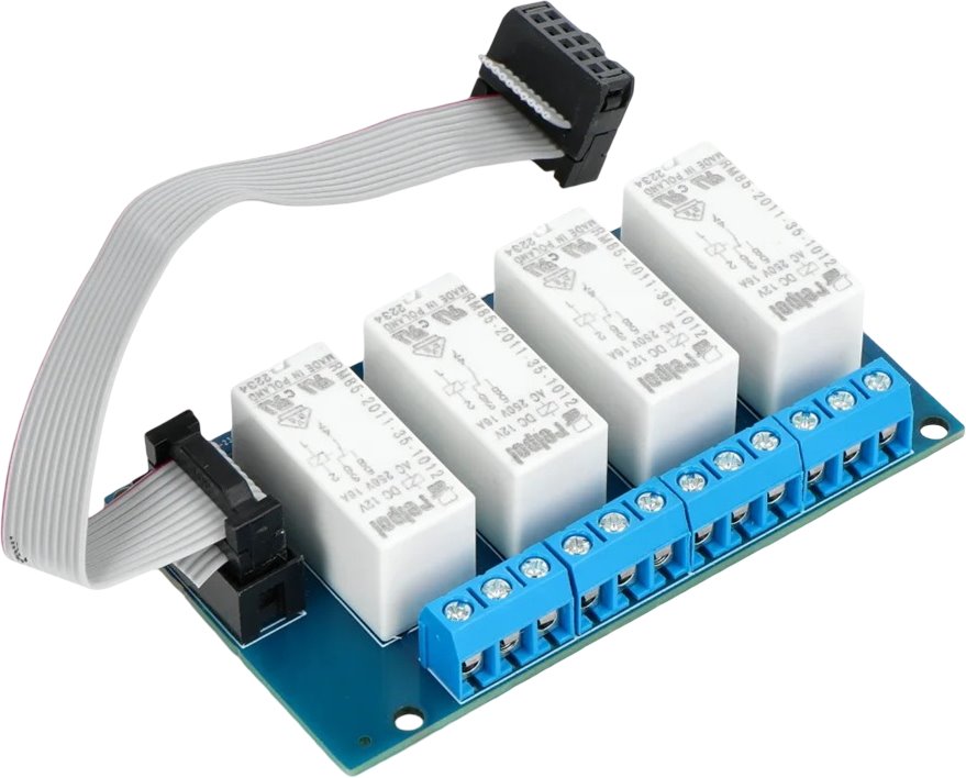 Tinycontrol Rozšiřující modul 4x relé 250VAC/16A pro LAN controller LK3 a LK4