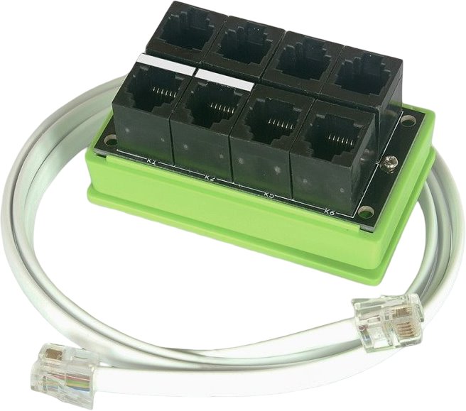 Tinycontrol tBS Spliter 8x RJ12 pro DS18B20 a AM2320