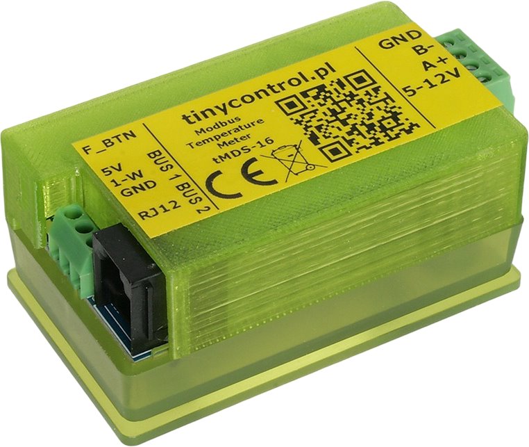 Tinycontrol tMDS-16 Modbus rozhraní pro 8 teplotních senzorů pro LAN controller