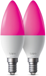 TP-Link Tapo L430E, Chytrá Wi-Fi LED žárovka barevná, 2500-6500K, E14, 2 pack