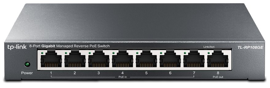 TP-Link TL-RP108GE Reverzní Gigabitový PoE switch, 8 portů