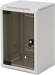 Triton 10" jednodílný rack 4U/260mm prosklené dveře, šedý