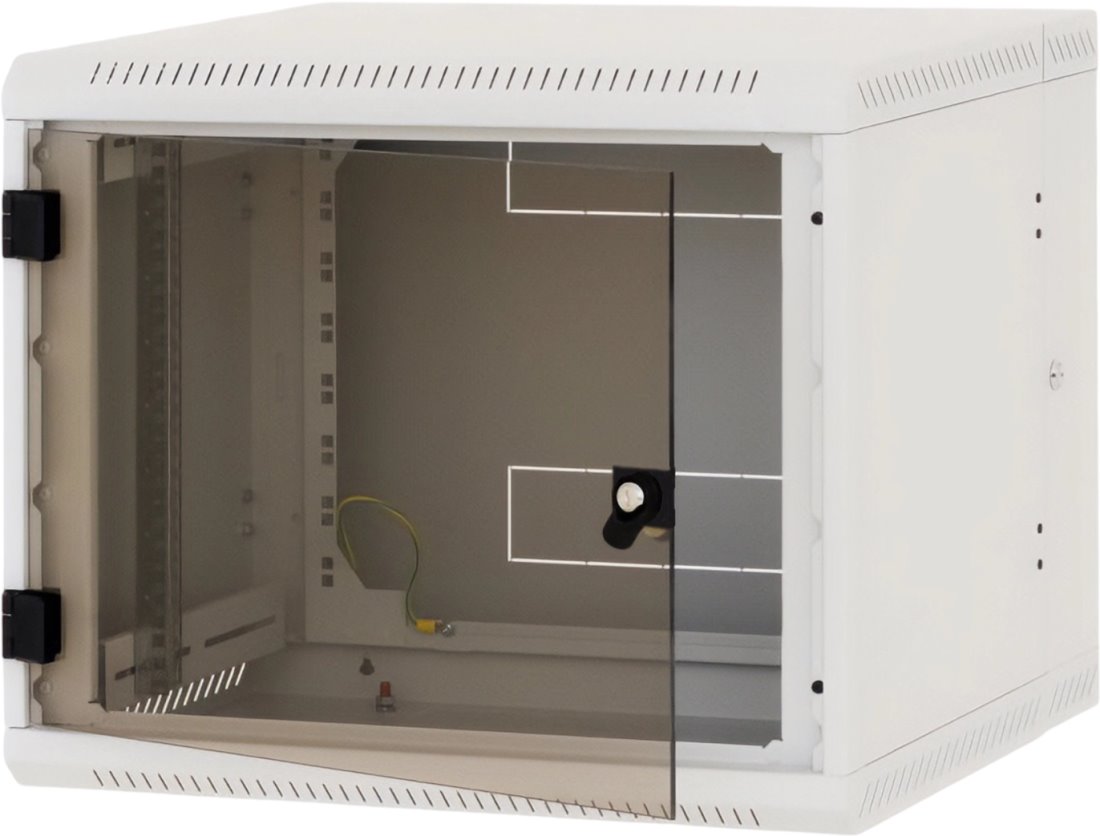 Triton 19" dvojdílný rack 18U/600mm prosklené dveře, šedý