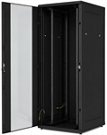 Triton 19" stojanový rack 27U/600x600 prosklené dveře, černý