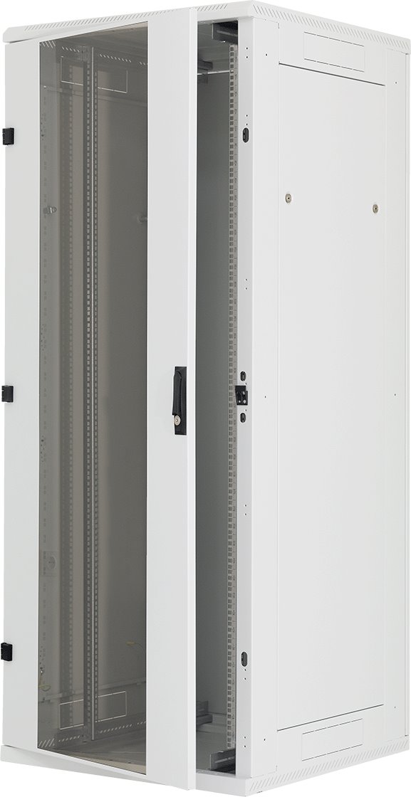 Triton 19" stojanový rack, 45U/600x800, prosklené dveře, šedý, typ RT