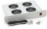 Triton horizontální ventilační jednotka s termostatem RAC-CH-X02-A1, 230V/60W, 4x ventilátory, šedá