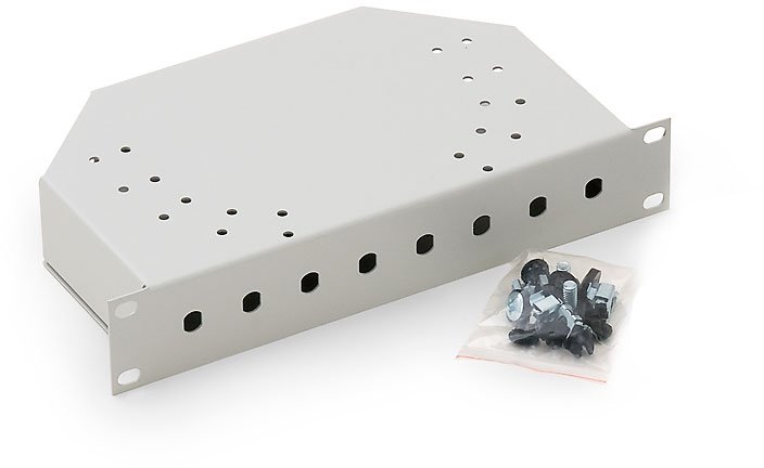 Triton optická vana pro 8x ST konektor RAC-FO-X01-C1, 1U, 10", šedá