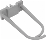 Triton plastový vyvazovací háček pro kabely 60 x 30mm, šedý