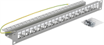 Triton RAC-PP-X10-A1, 19" neosazený patch panel, 24 portů, 1U, šedý