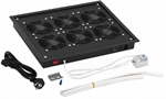 Triton ventilační jednotka s termostatem RAB-CH-X05-X3, 230V/90W, 6 ventilátorů, černá