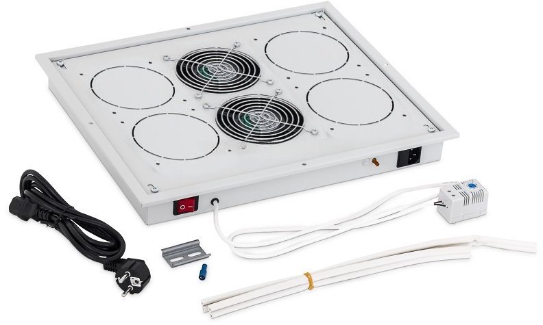 Triton ventilační jednotka s termostatem RAC-CH-X03-X3, 230V/30W, 2x ventilátory, šedá