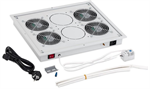 Triton ventilační jednotka s termostatem RAC-CH-X04-X3, 230V/60W, 4 ventilátory, šedá