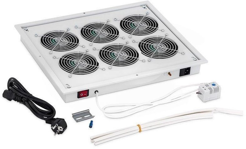 Triton ventilační jednotka s termostatem RAC-CH-X05-X3, 230V/90W, 6 ventilátorů, šedá