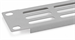 Triton zaslepovací oválně perforovaný panel, 1U, 19", šedý