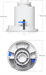 Ubiquiti Držák pro zápustnou montáž UVC-G6-PTZ kamery, bílý