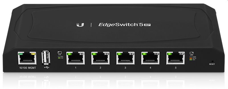 Ubiquiti EdgeSwitch 5XP POE, 5x Gigabit POE portů, 24V (náhrada za TS-5-POE)