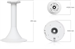 Ubiquiti Stropní závěsný držák pro UniFi Protect AI Multi Sensor 4 kameru, bílý