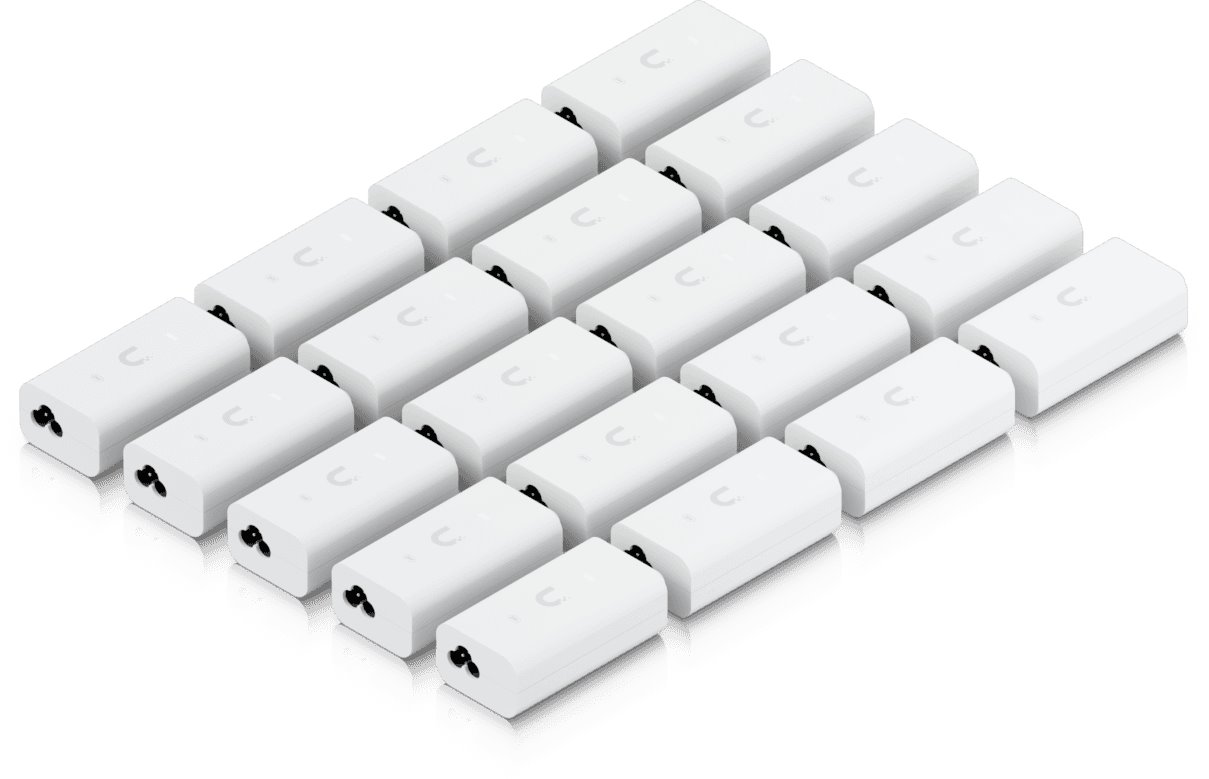 Ubiquiti UACC-Adapter-PoE-24-12W, Gigabitový PoE Injektor, 24V/0.5A (12W), 20 pack