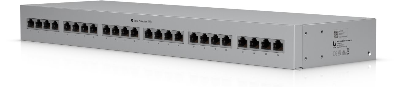 Ubiquiti UACC-ETH-SP-Panel-24 Ethernetová přepěťová ochrana pro 24 zař. do racku, 20kA