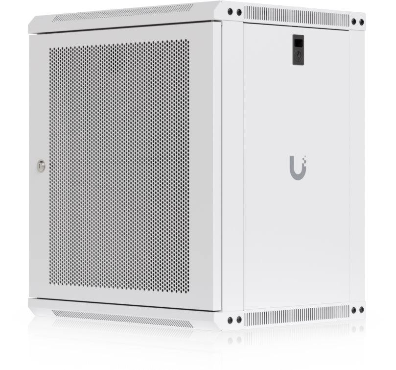 Ubiquiti UACC-Rack-12U-Wall-450-P, Nástěnný datový rozvaděč 19" 12U/450mm, perforované dveře