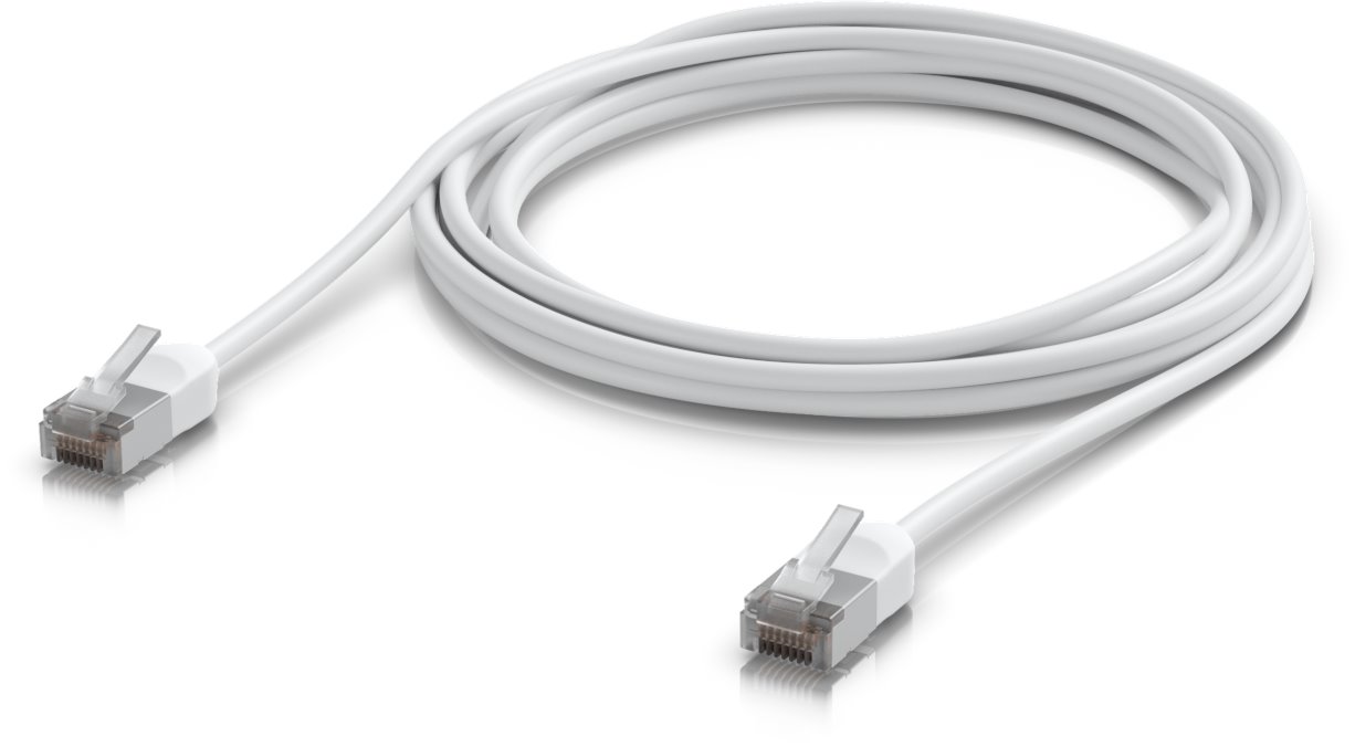 Ubiquiti UniFi venkovní premium Cat6A patch kabel, 3m, bílý