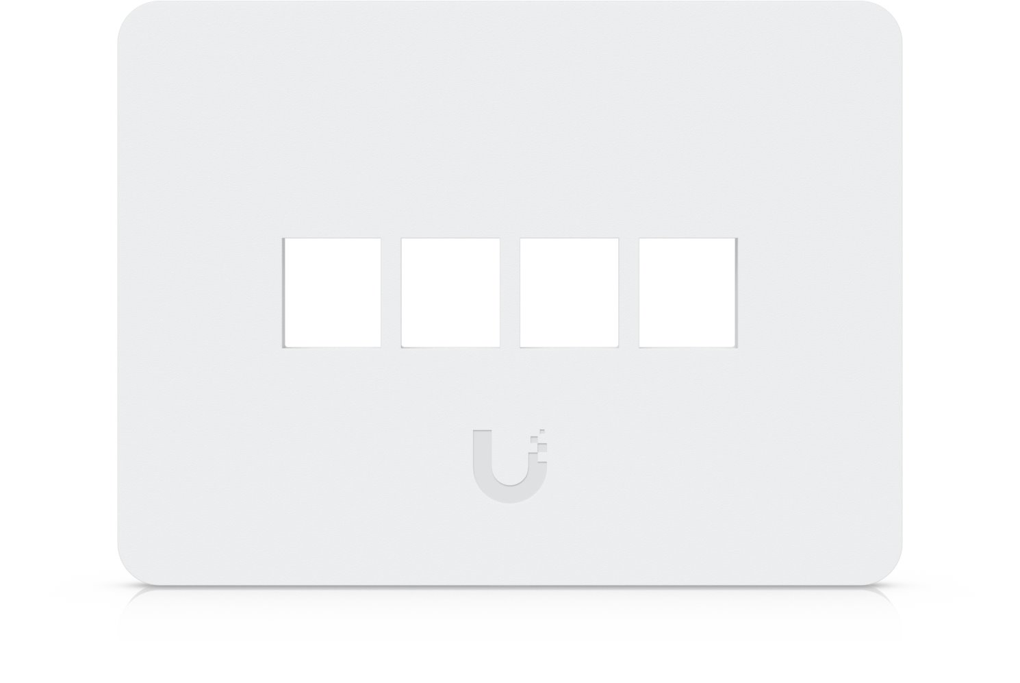 Ubiquiti Univerzální datová zásuvka pro 4 keystone, horizontální, přetíratelná, 4 pack