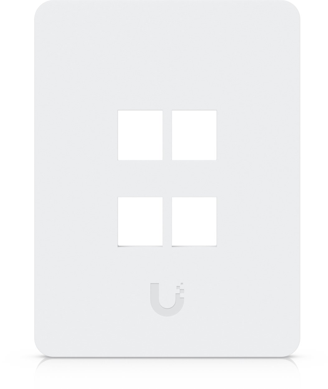 Ubiquiti Univerzální datová zásuvka pro 4 keystone, vertikální, přetíratelná, 4 pack