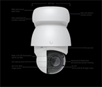 Ubiquiti UVC-AI-PTZ, UVC AI PTZ industriální kamera, 8Mpx