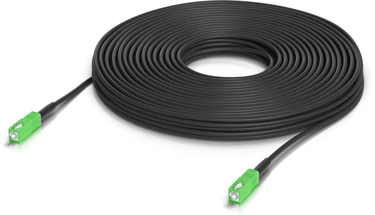 Ubiquiti Venkovní singlemode simplex optický patch cord SC APC/SC APC, 30m
