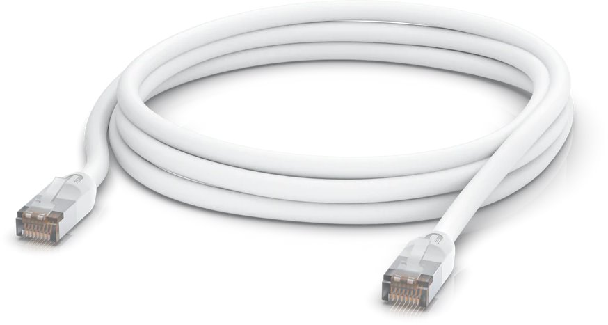 Ubiquiti Venkovní UniFi patch kabel, 3m, Cat5e, bílý