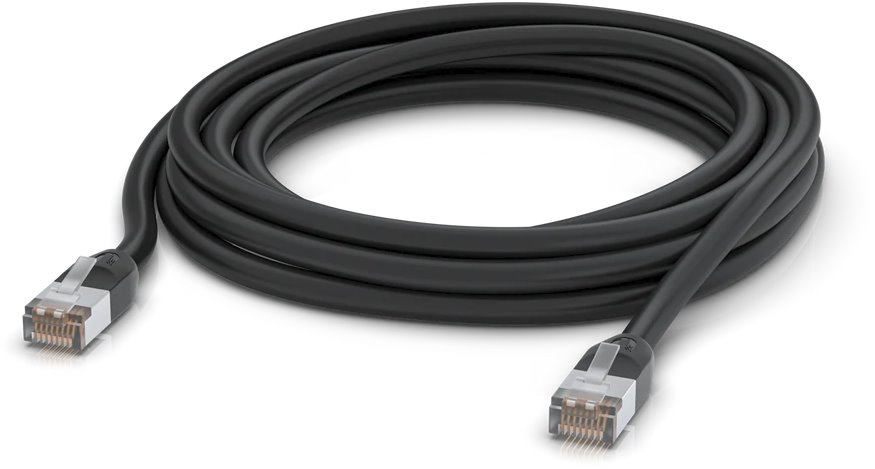 Ubiquiti Venkovní UniFi patch kabel, 5m, Cat5e, černý