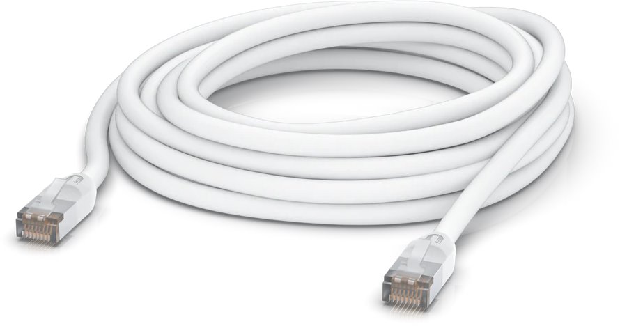 Ubiquiti Venkovní UniFi patch kabel, 8m, Cat5e, bílý