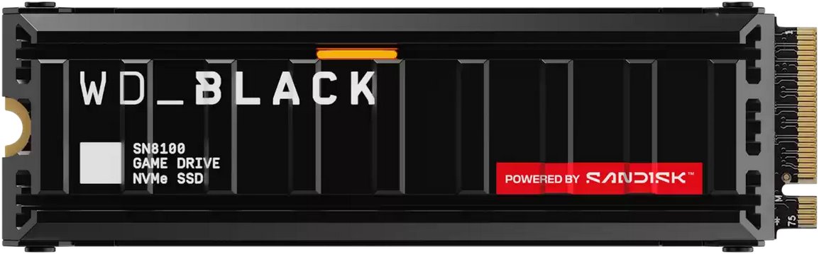 WD Black SN8100 NVMe SSD, M.2, chladič, 2TB