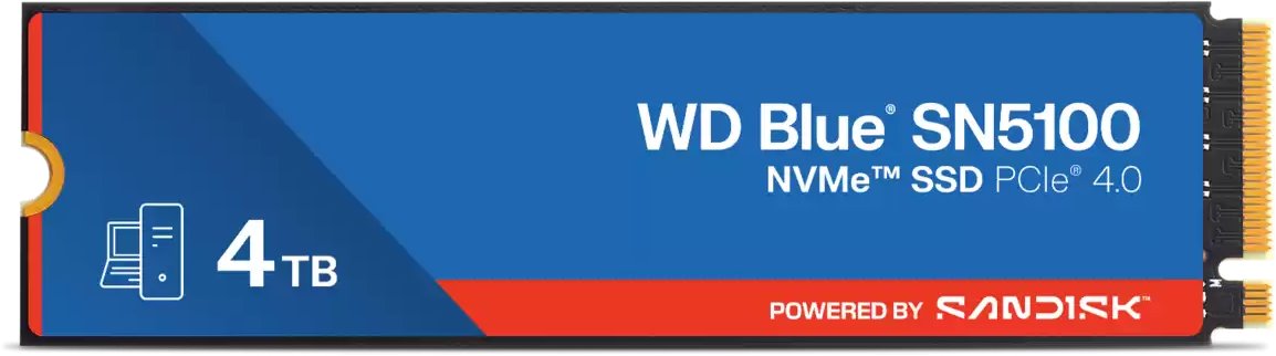 WD Blue SN5100 NVMe SSD, M.2, 4TB